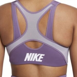 Nike Shape High Support Padded Zip Front Sports Bra Amethyst Smoke/Violet Haze